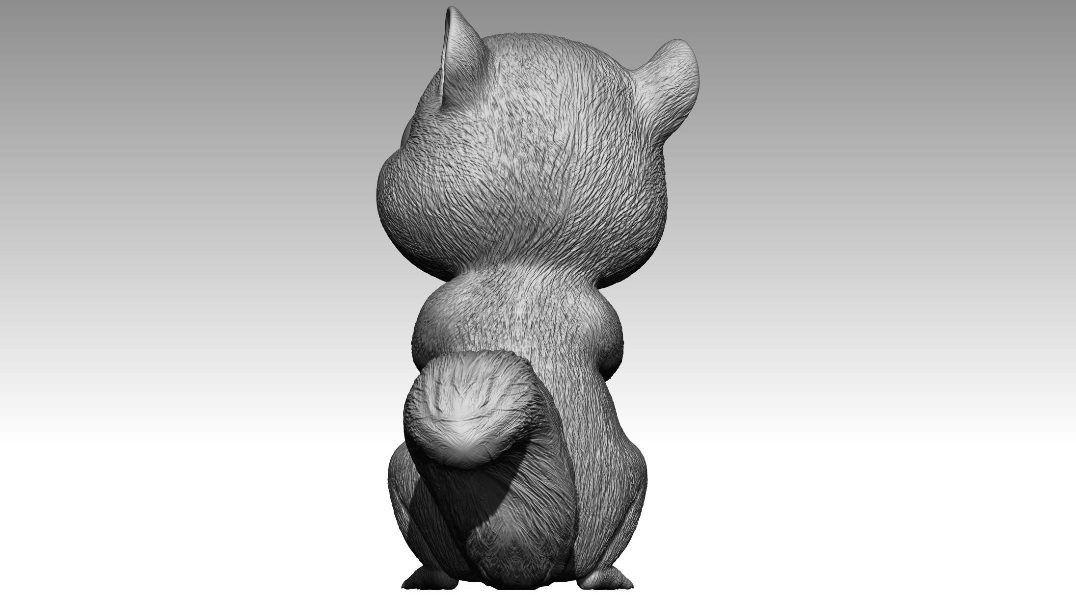 Cute squirrel 3D print model_2