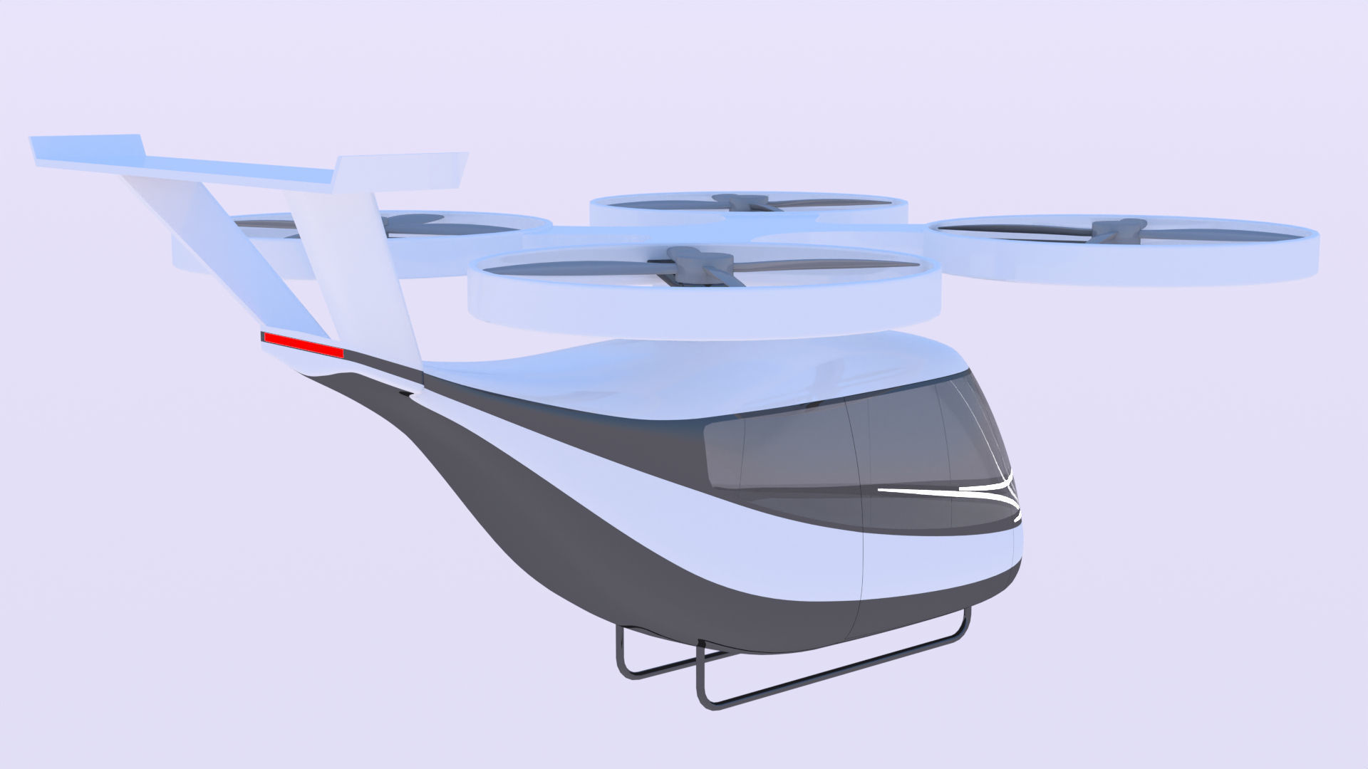 Passenger drone and Tesla Robovan 3D Model Collection_4