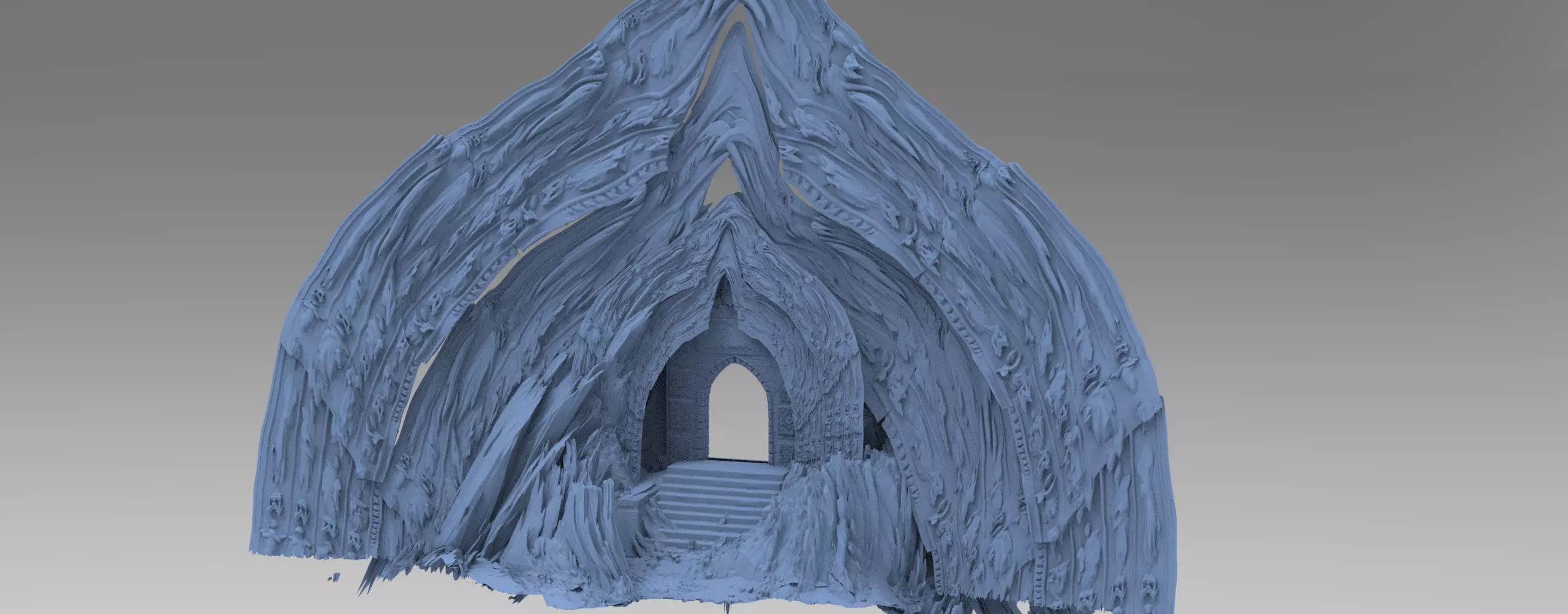 Dantes Redemption glass wall 3D model