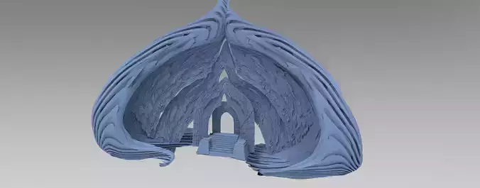 Dantes Glass wall 4 3D model