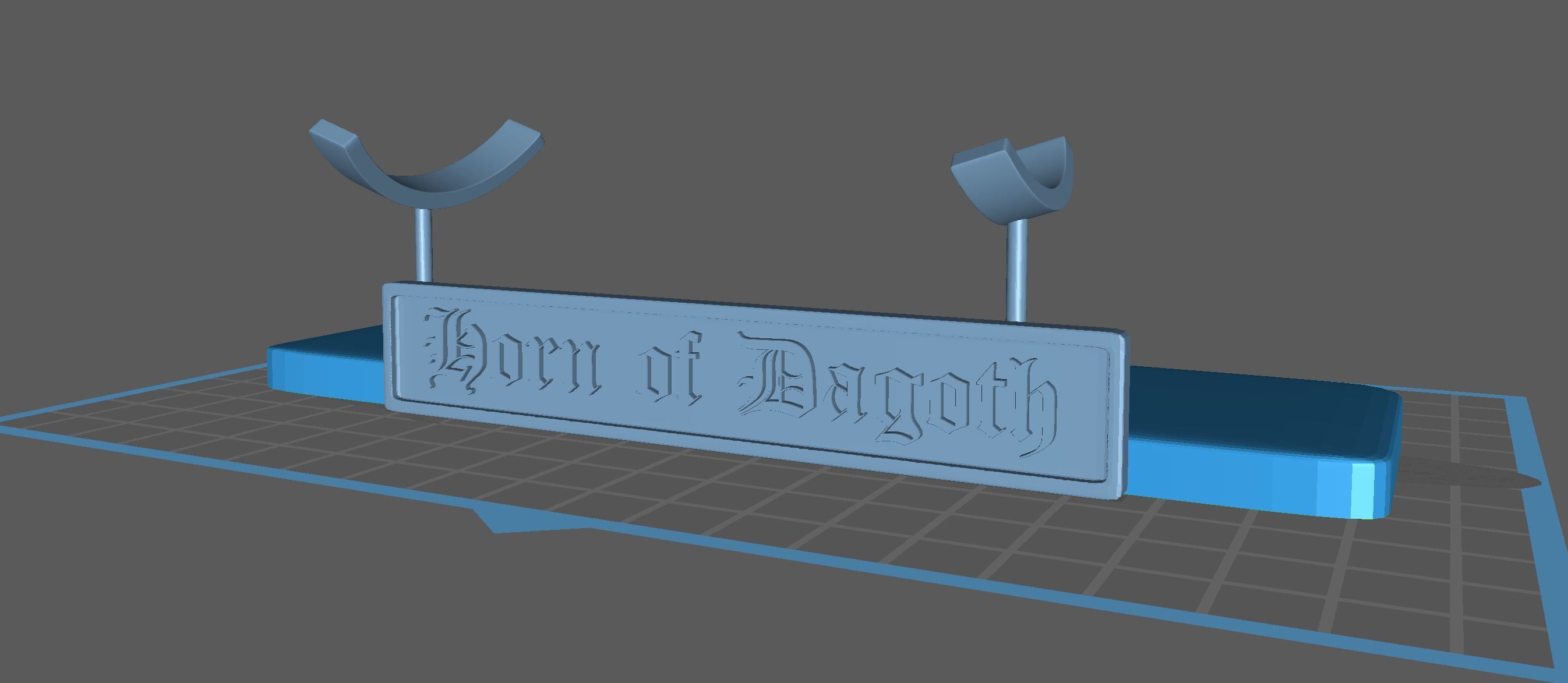 HORN OF DAGOTH - CUERNO DE DAGOTH - STL 3D print model_12