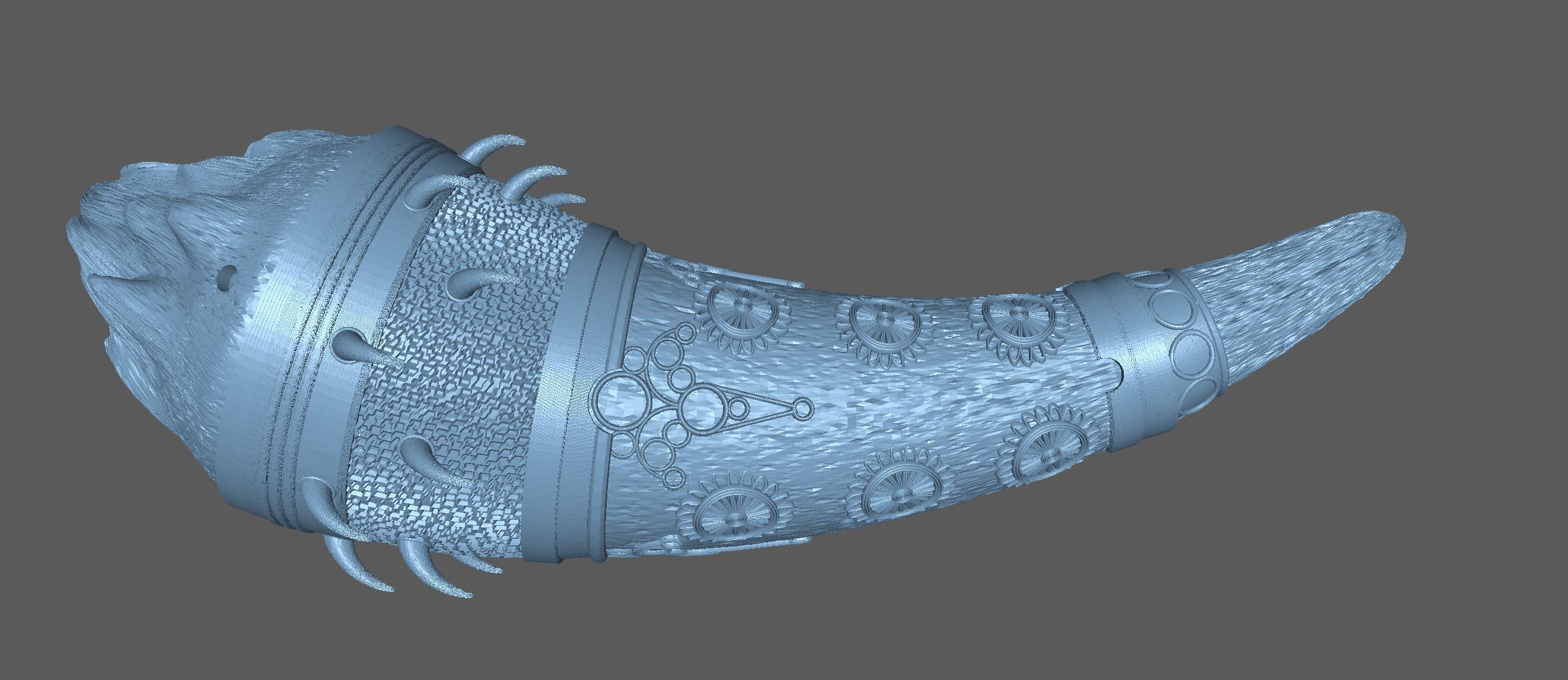 HORN OF DAGOTH - CUERNO DE DAGOTH - STL 3D print model_11
