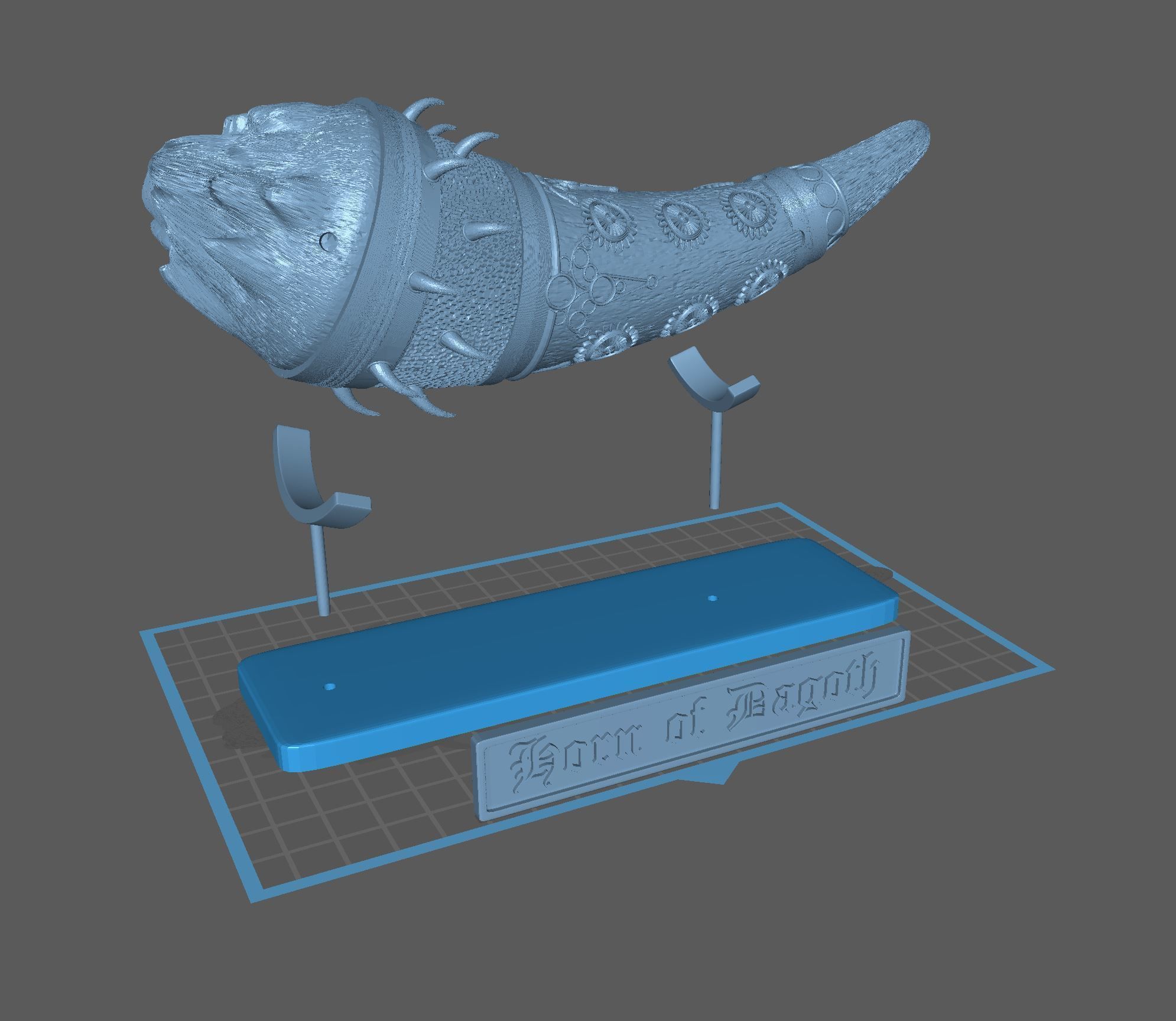 HORN OF DAGOTH - CUERNO DE DAGOTH - STL 3D print model_9