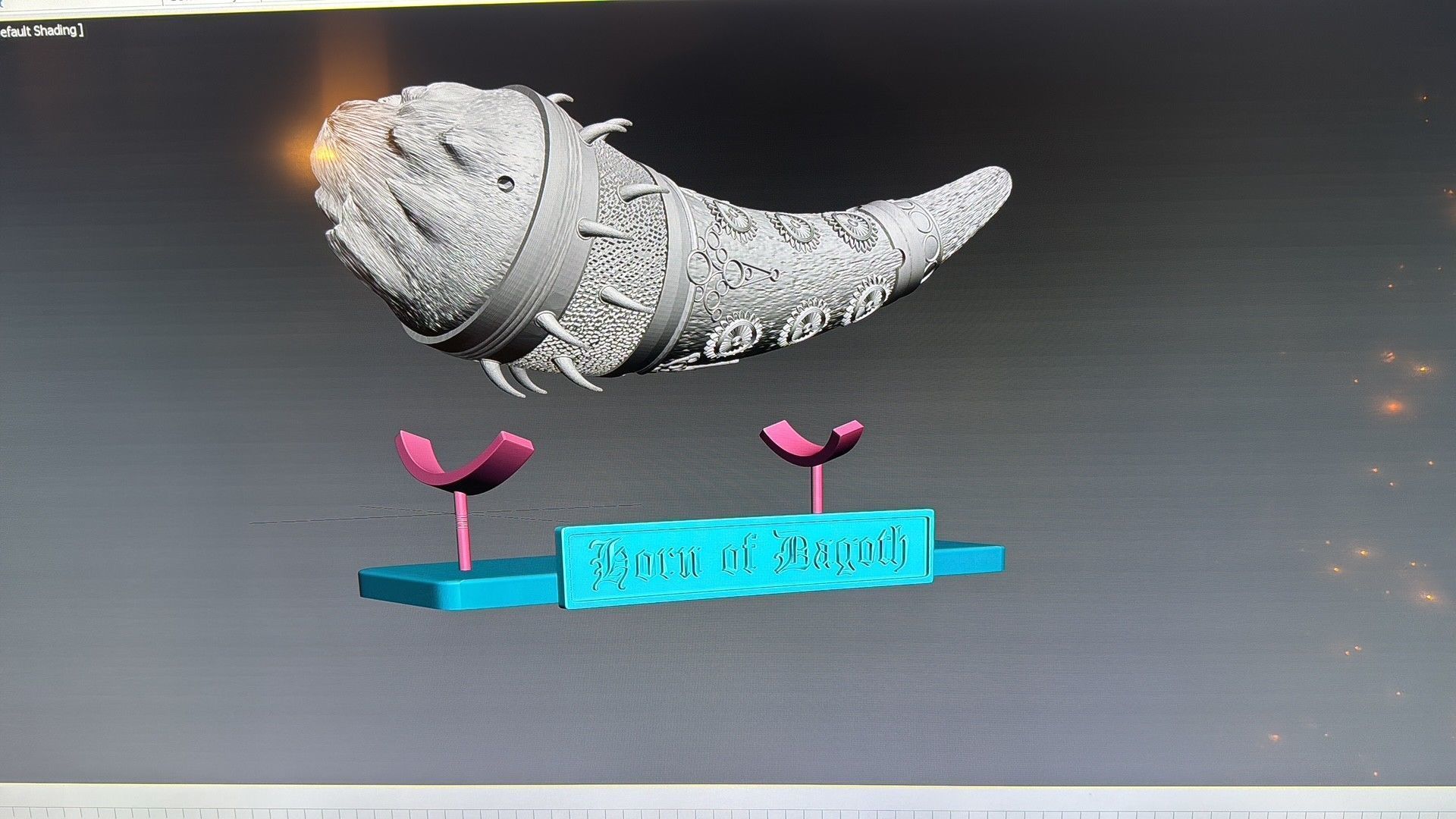 HORN OF DAGOTH - CUERNO DE DAGOTH - STL 3D print model_13