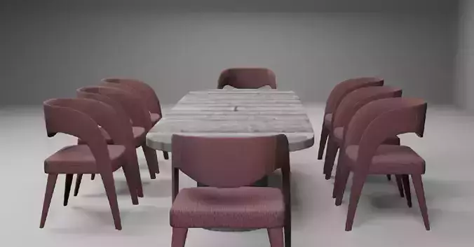 Interior 3D-model for living room