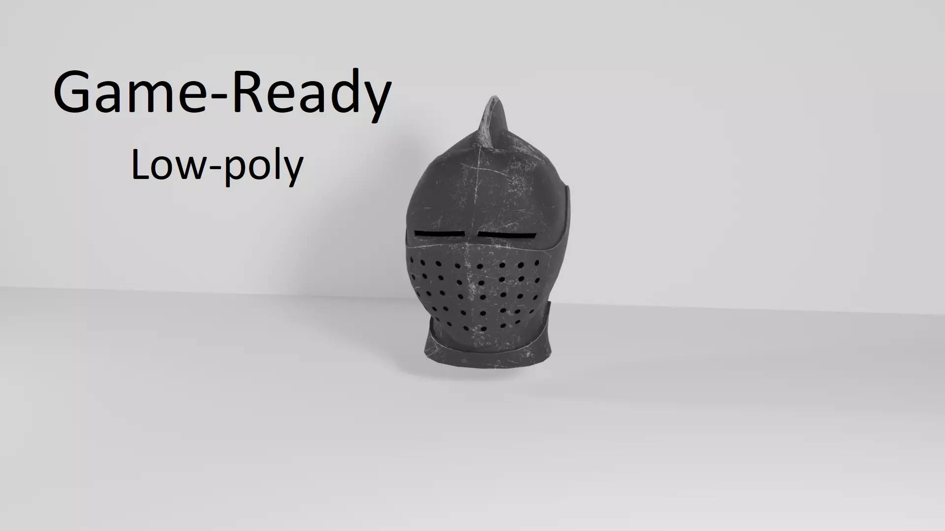 Game Ready Knight Helmet Free low-poly 3D model