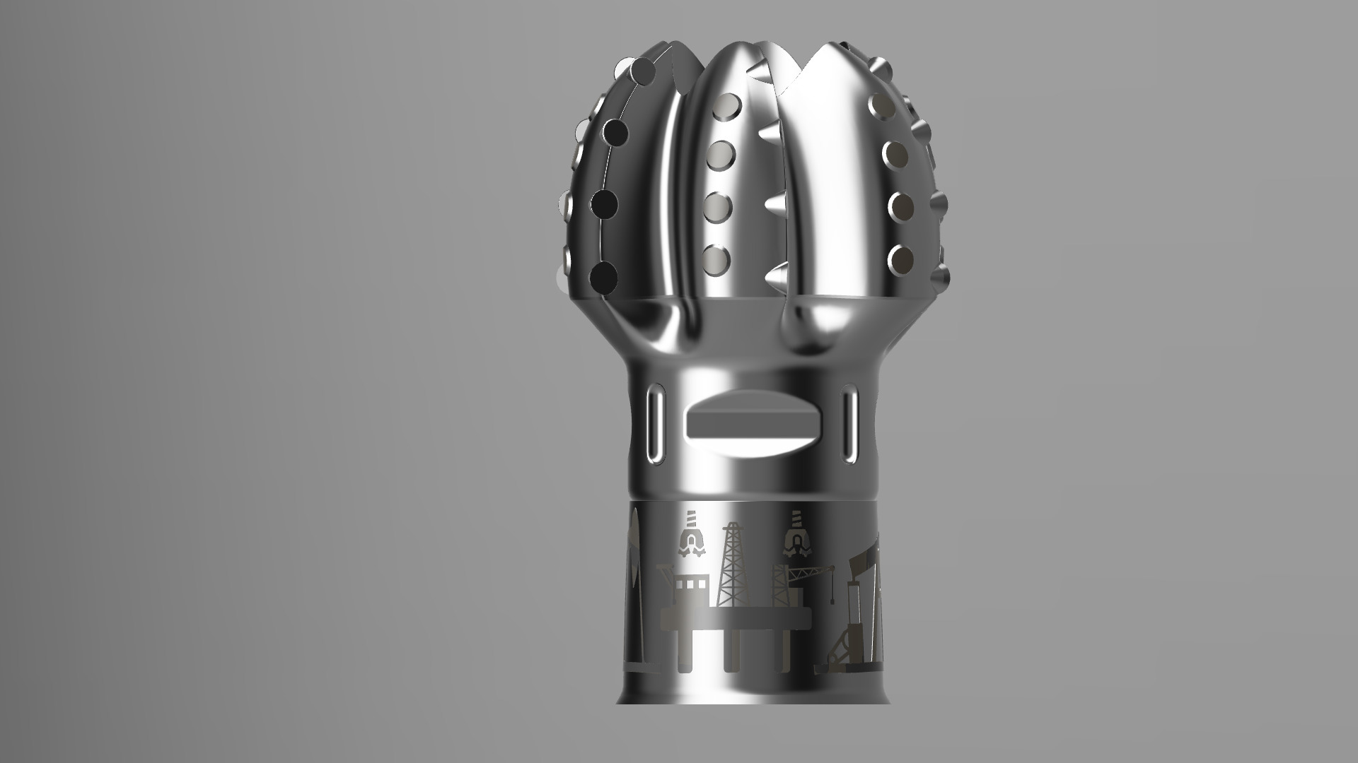 PDC Drill bit Pen Holder with Thread Protector 3D print model_5