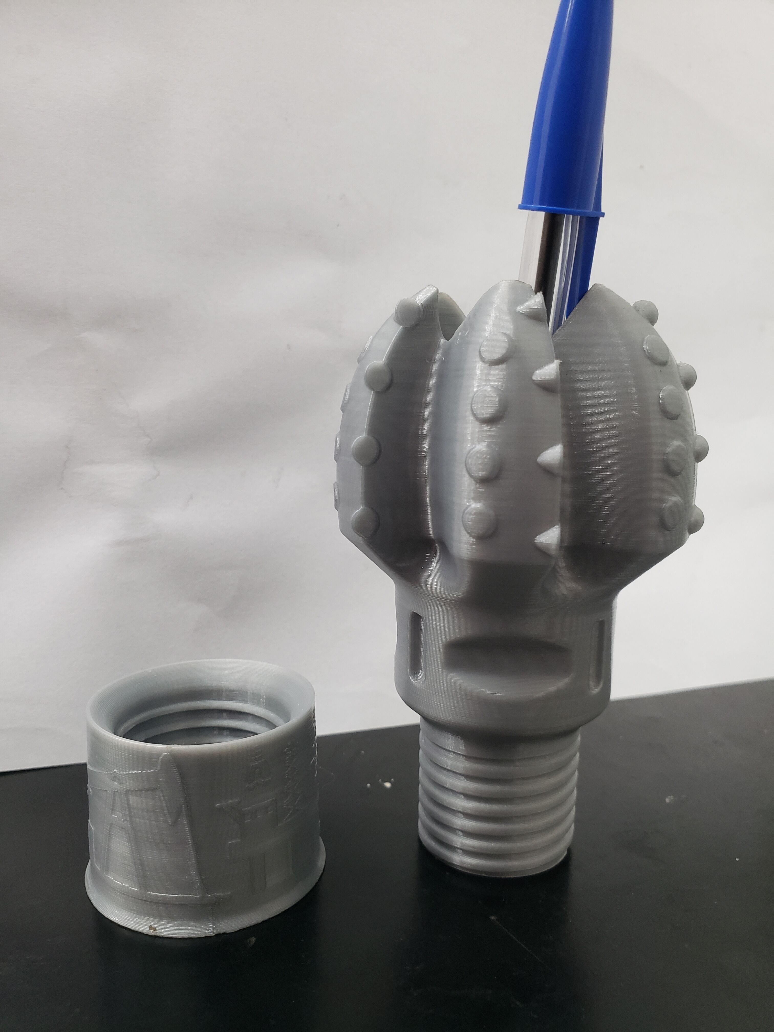 PDC Drill bit Pen Holder with Thread Protector 3D print model_4