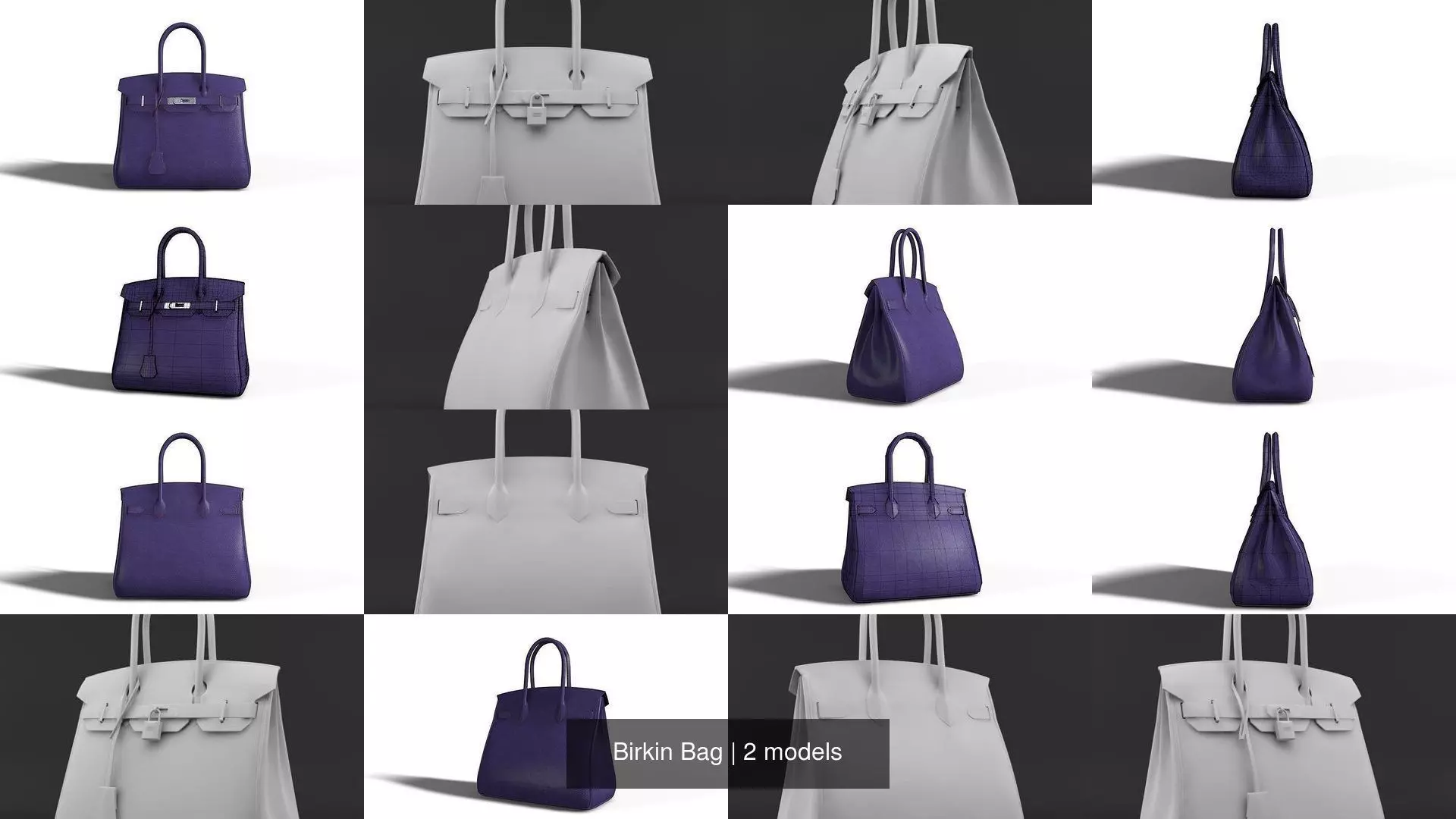 Birkin Bag 3D Model Collection_1