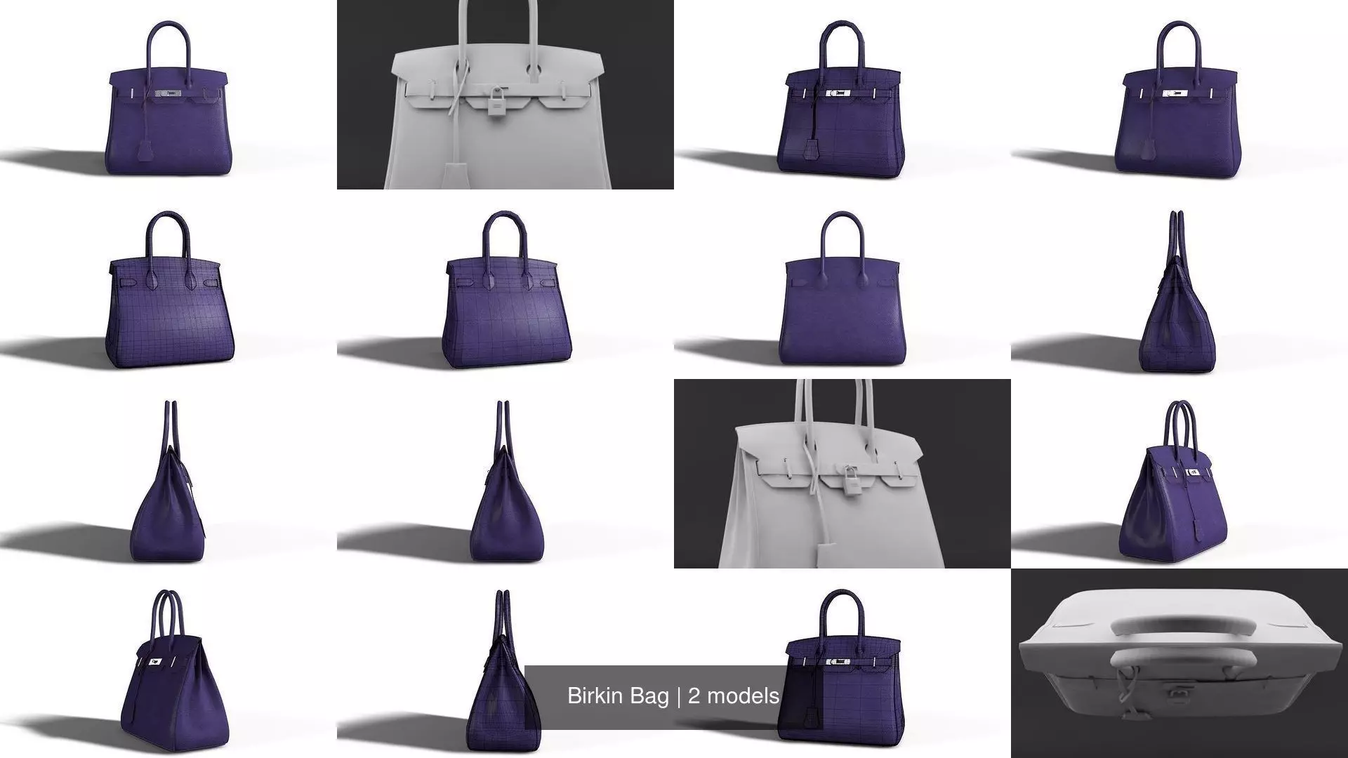 Birkin Bag 3D Model Collection_0
