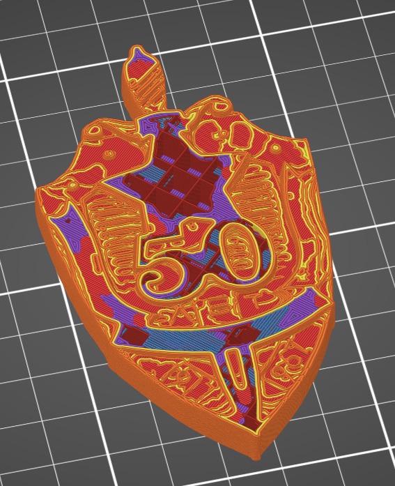 3D Printable Replica of 50th Anniversary KGB Badge 1967 3D print model_7