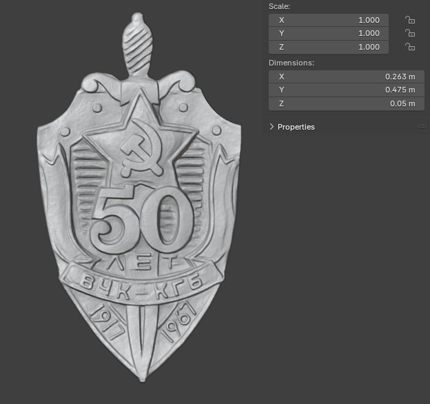 3D Printable Replica of 50th Anniversary KGB Badge 1967 3D print model_4