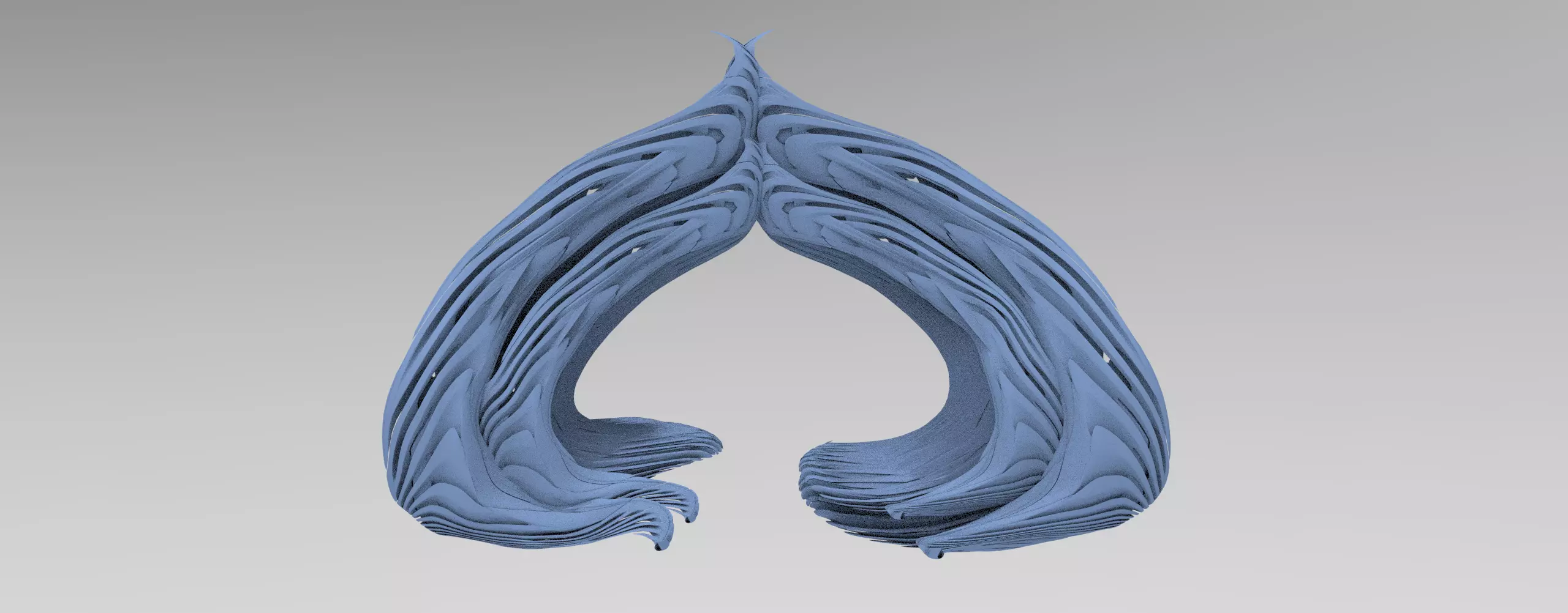 Pyramid steps archway 5 3D model