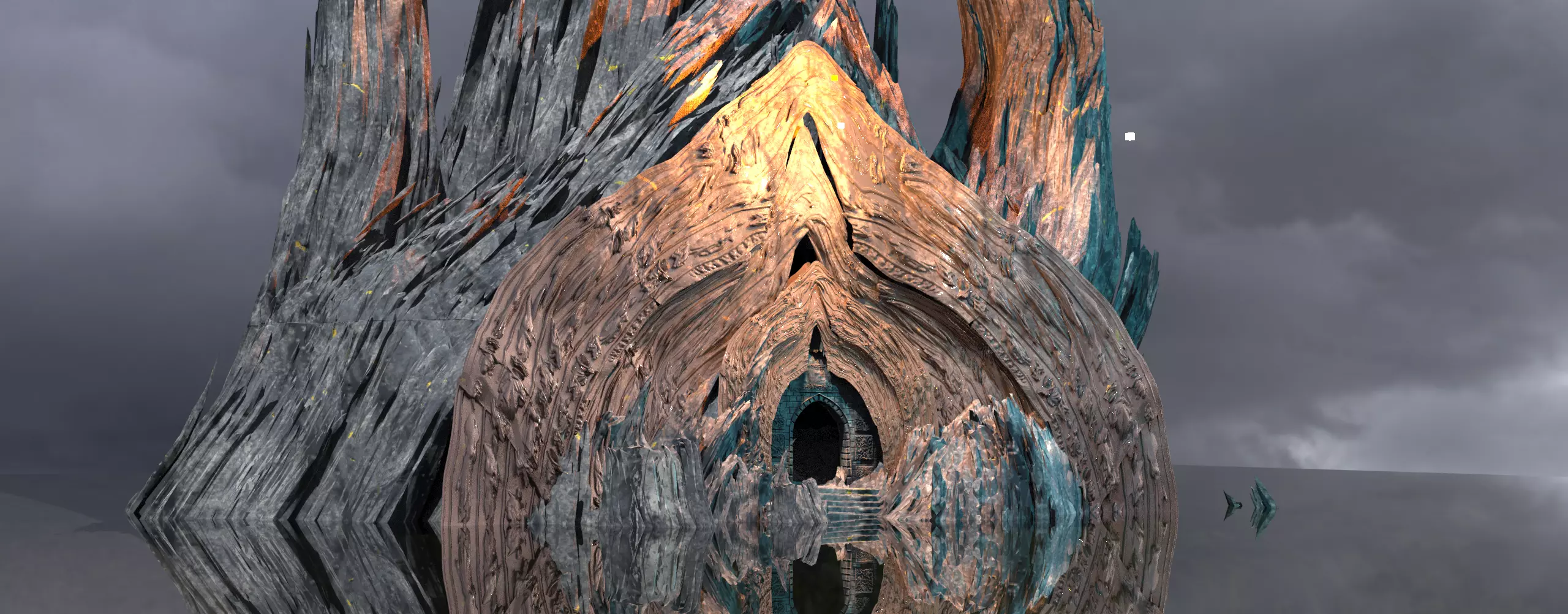 Dantes Redeption portal cave 3D model