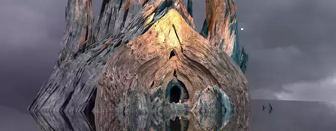 Dantes Redeption portal cave 3D model