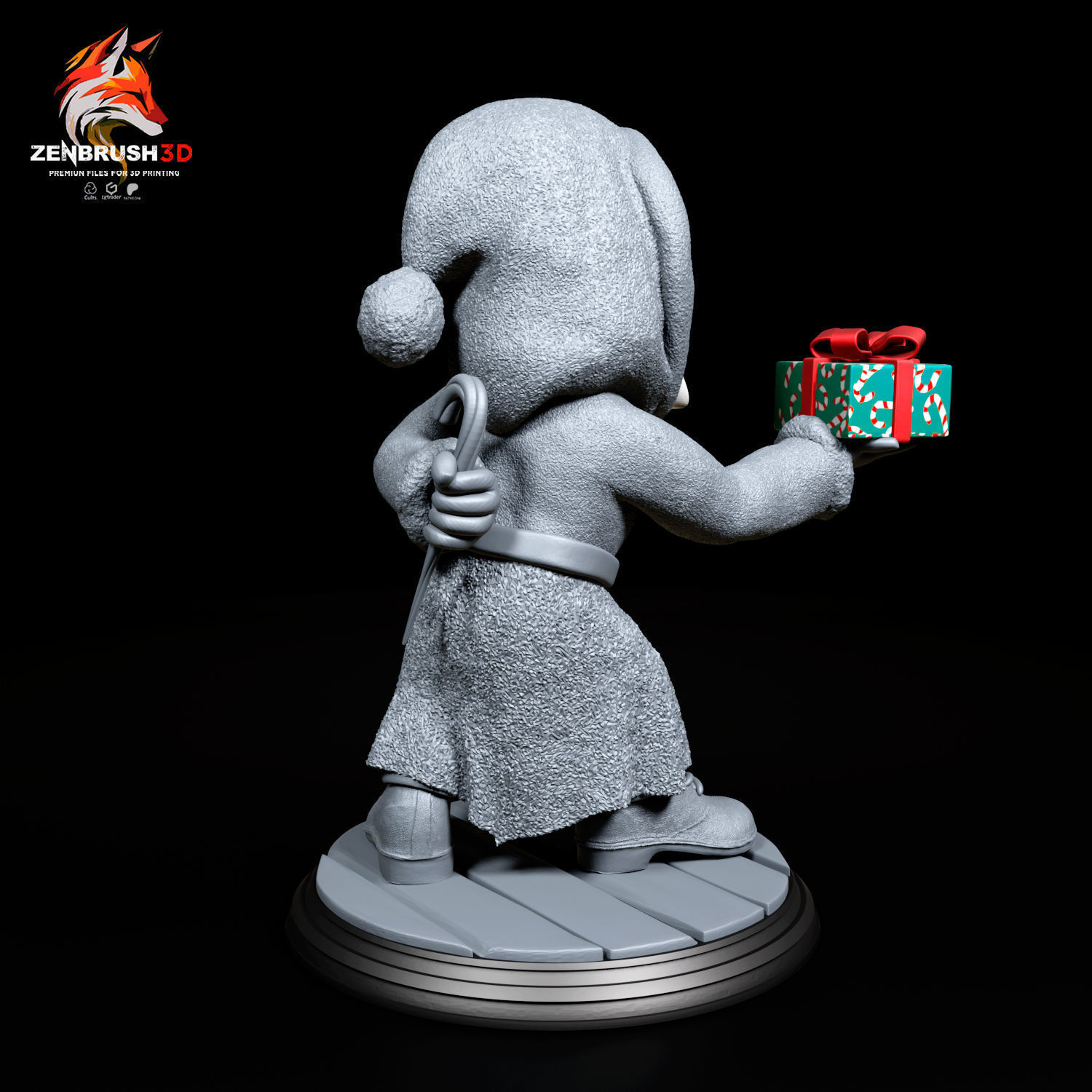 Ghost Face - Santa Claus 3D PRINTING 3D print model_5