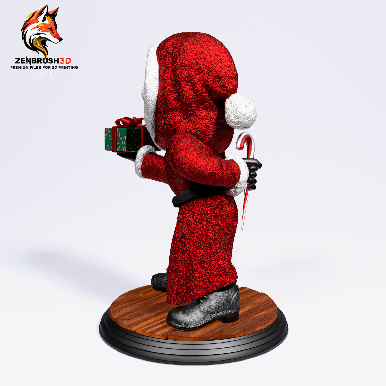 Ghost Face - Santa Claus 3D PRINTING 3D print model_3