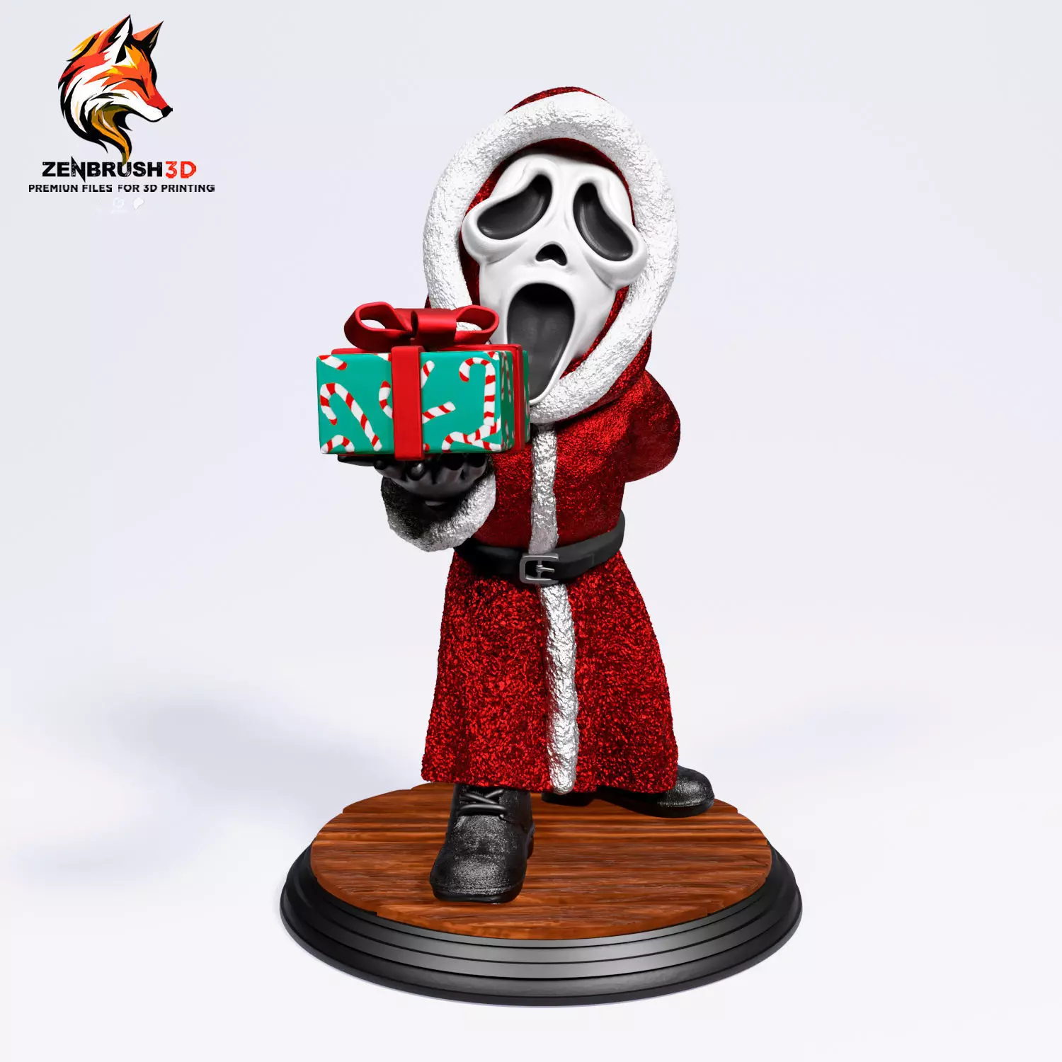 Ghost Face - Santa Claus 3D PRINTING 3D print model_0
