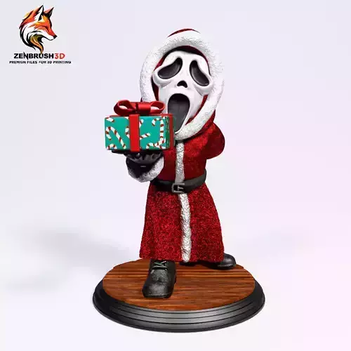 Ghost Face - Santa Claus 3D PRINTING 3D print model