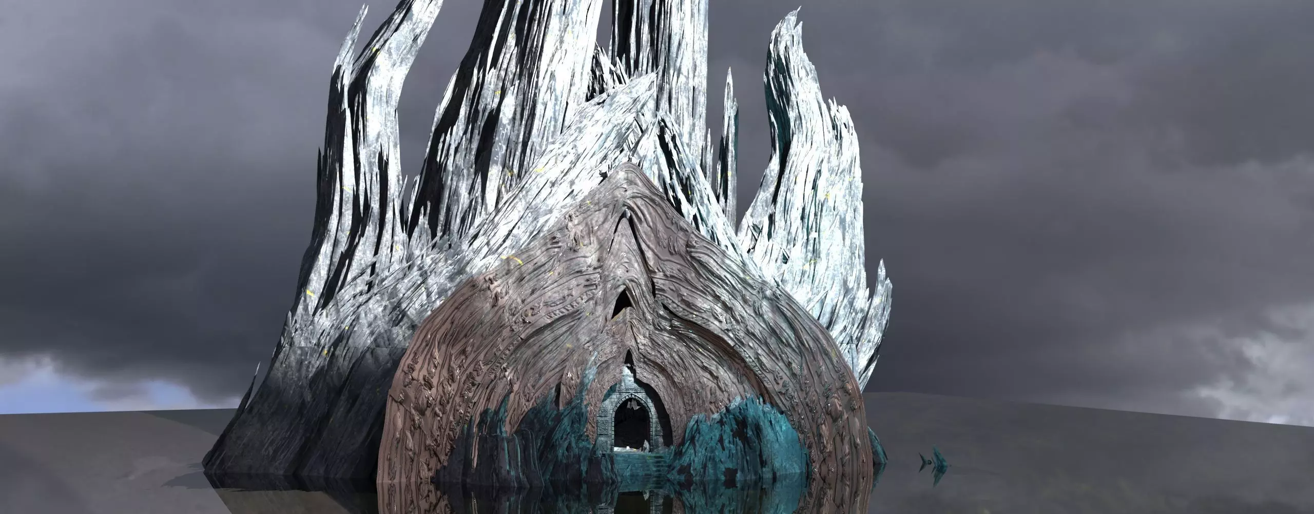 Dantes Redeption portal cave 2 3D model_0