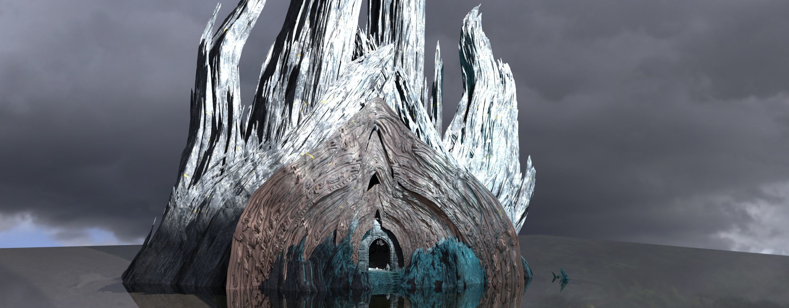 Dantes Redeption portal cave 2 3D model_1