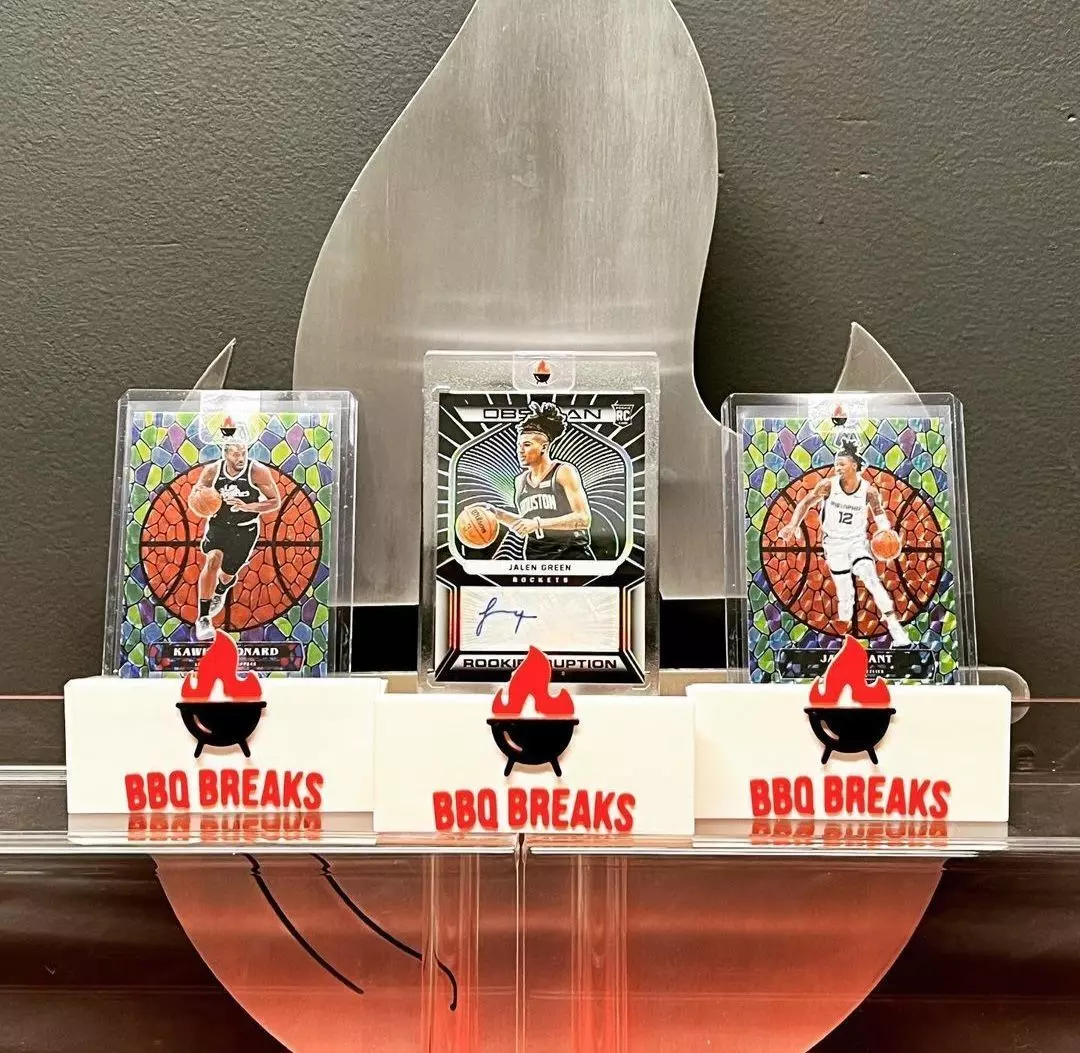 Trading Card Display Stand Blank Holder 3D print model_0