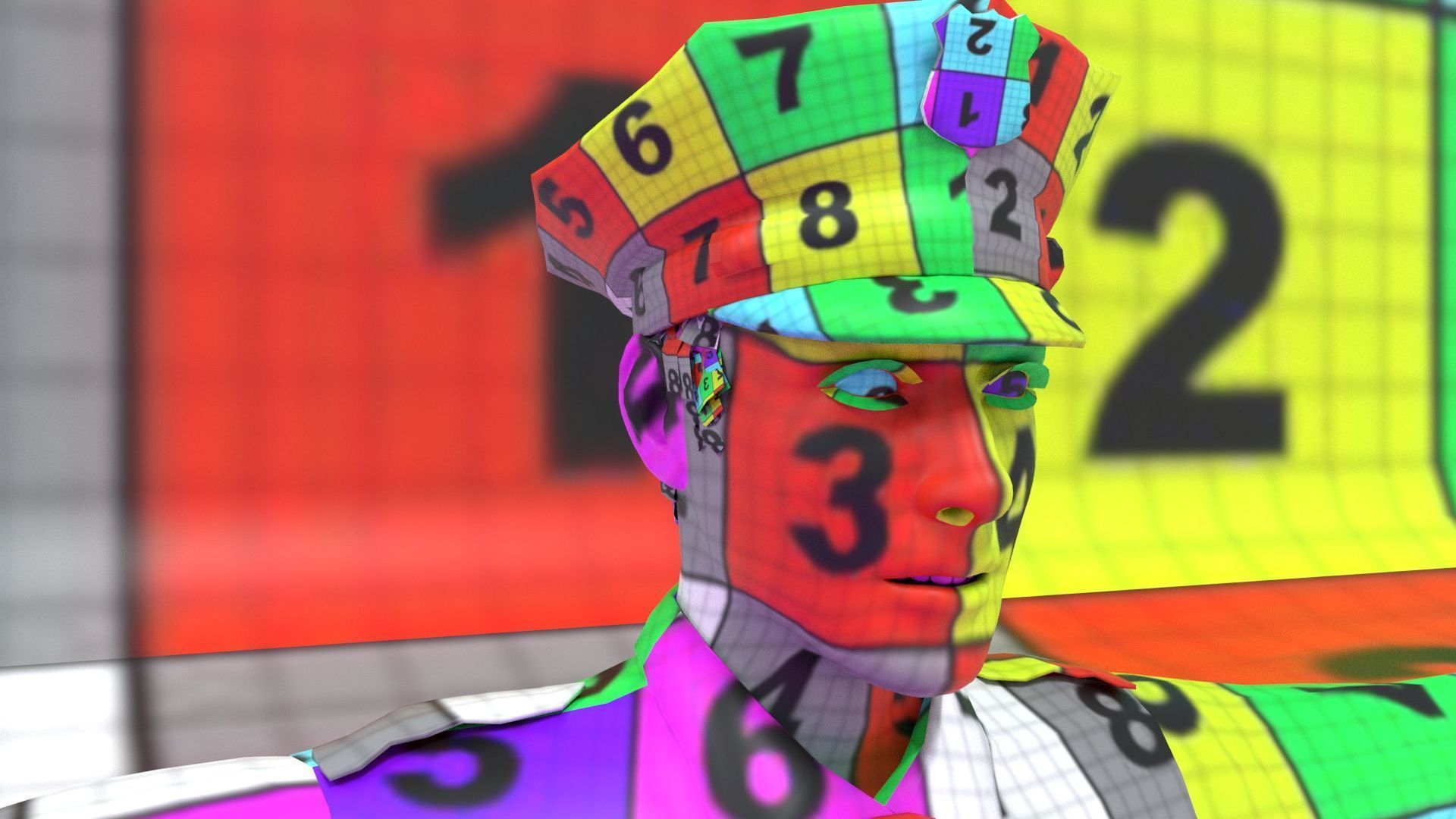 laos Game Cop Low-poly 3D model_17