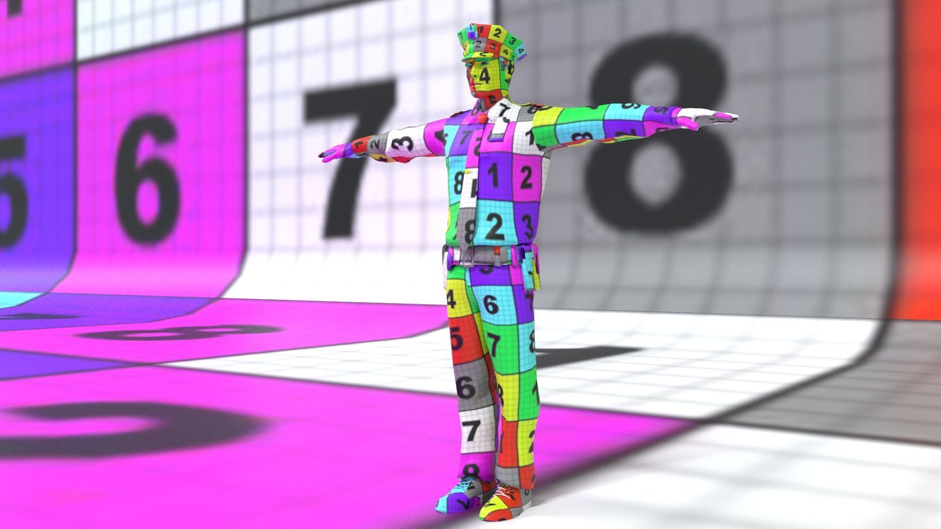 laos Game Cop Low-poly 3D model_15