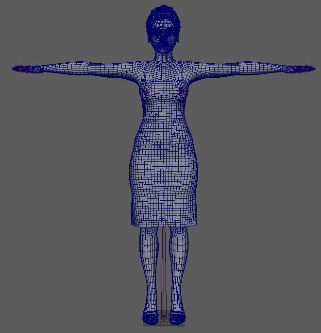 Barbara Palvin Character 3D Model Low-poly 3D model Low-poly 3D model_22