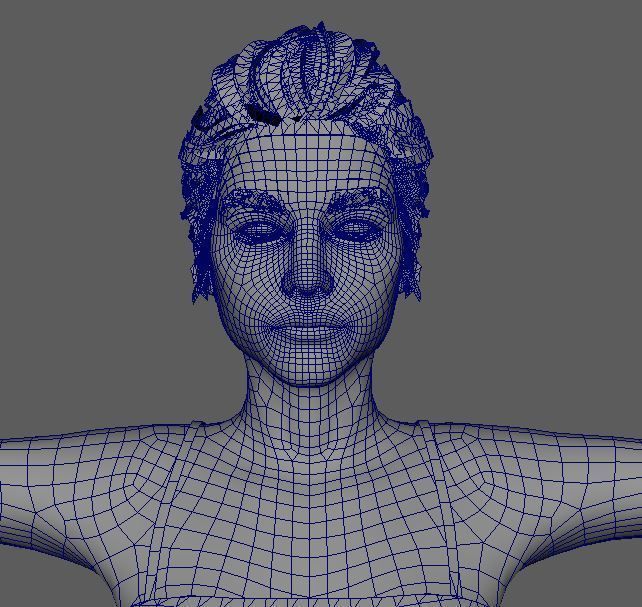 Barbara Palvin Character 3D Model Low-poly 3D model Low-poly 3D model_21