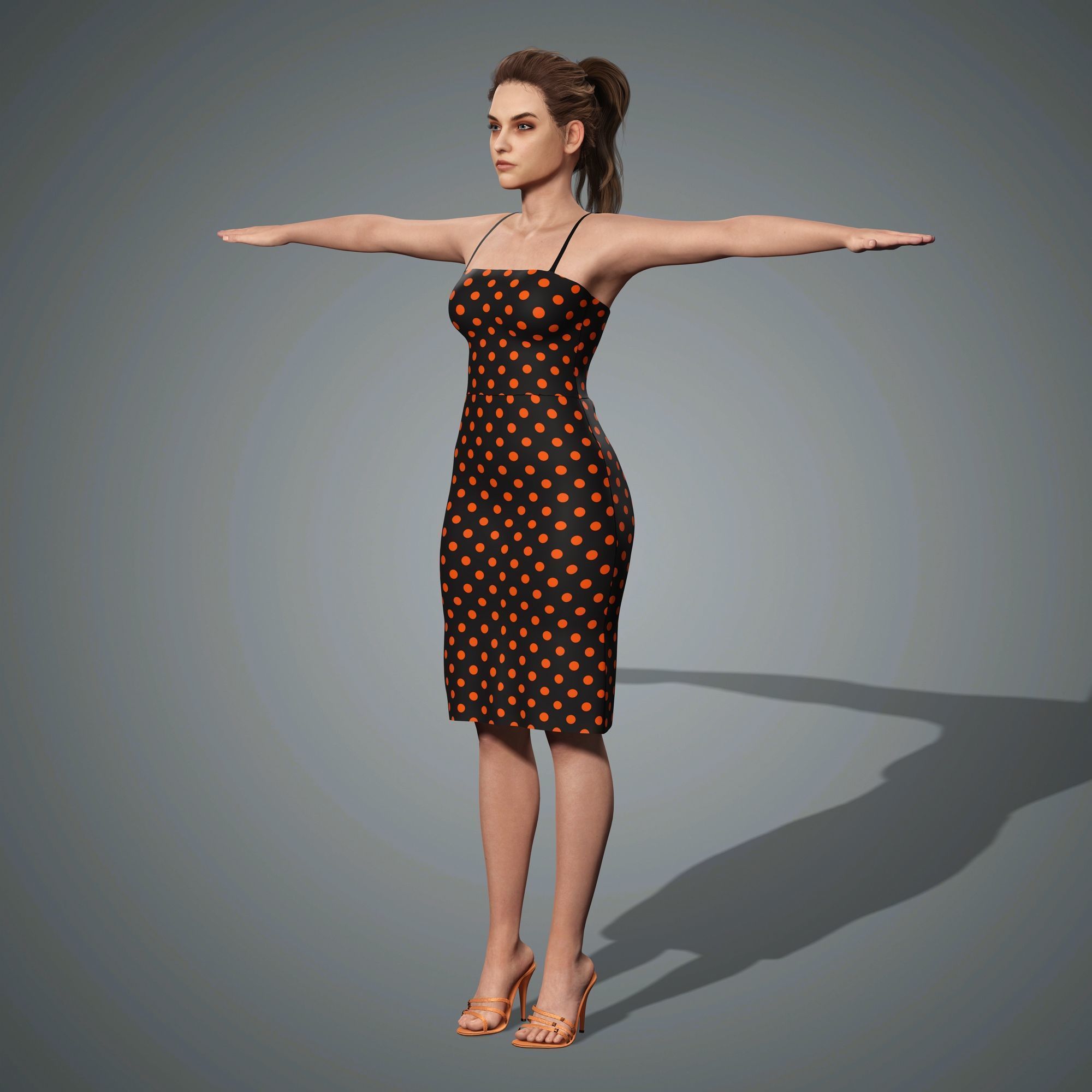 Barbara Palvin Character 3D Model Low-poly 3D model Low-poly 3D model_15