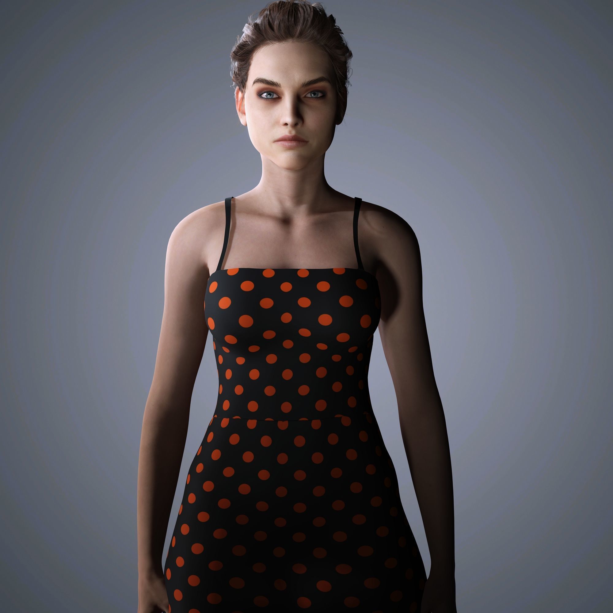 Barbara Palvin Character 3D Model Low-poly 3D model Low-poly 3D model_12