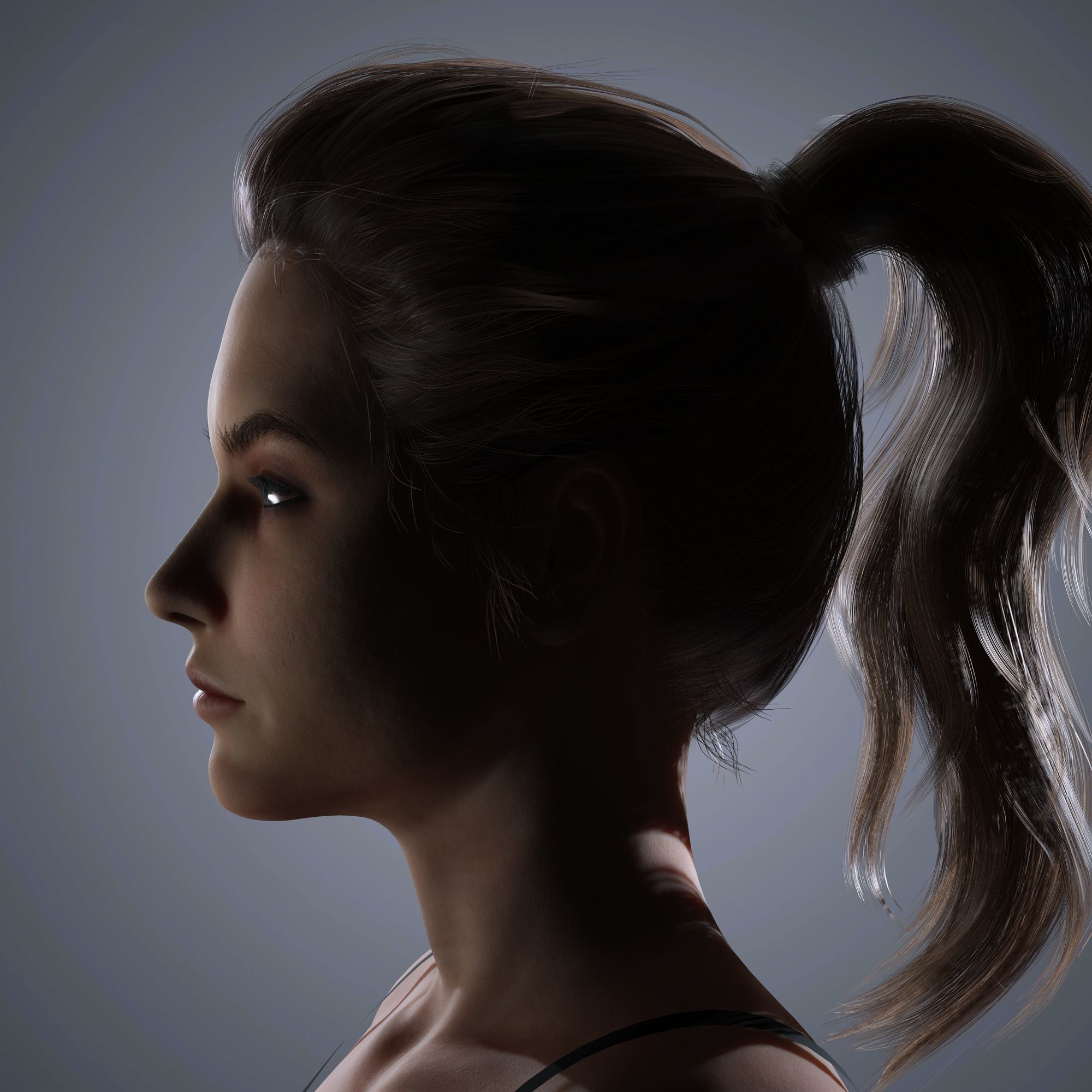 Barbara Palvin Character 3D Model Low-poly 3D model Low-poly 3D model_5