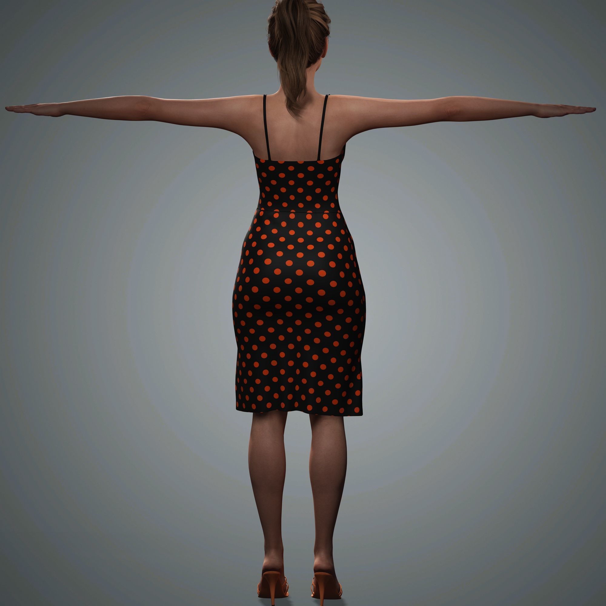 Barbara Palvin Character 3D Model Low-poly 3D model Low-poly 3D model_17