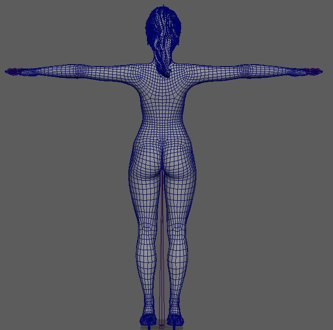 Barbara Palvin Character 3D Model Low-poly 3D model Low-poly 3D model_25