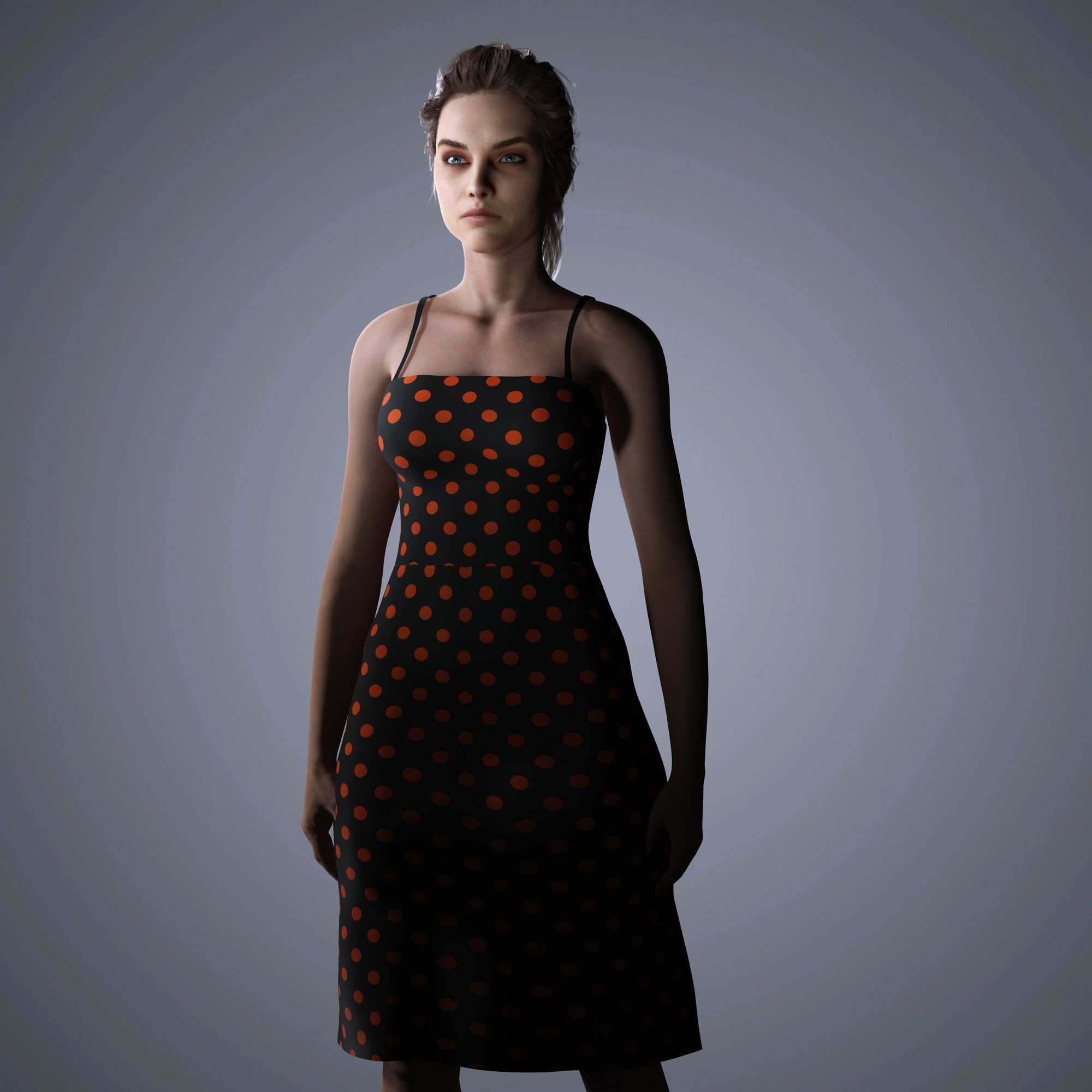 Barbara Palvin Character 3D Model Low-poly 3D model Low-poly 3D model_10