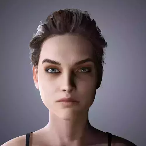 Barbara Palvin Character 3D Model Low-poly 3D model Low-poly 3D model