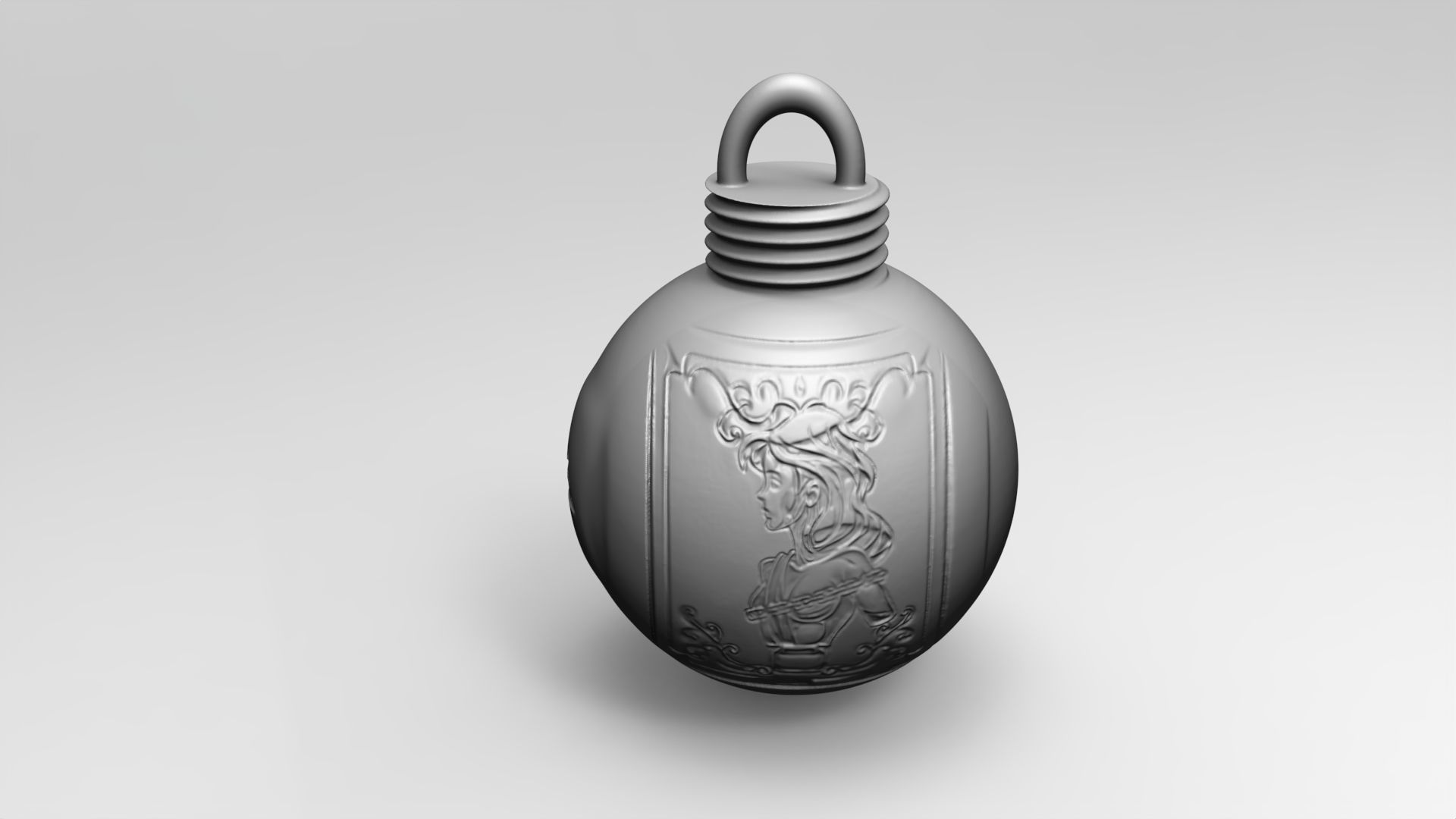 Bola de navidad-caballeros del zodiaco- ANDROMEDA 3D print model_5