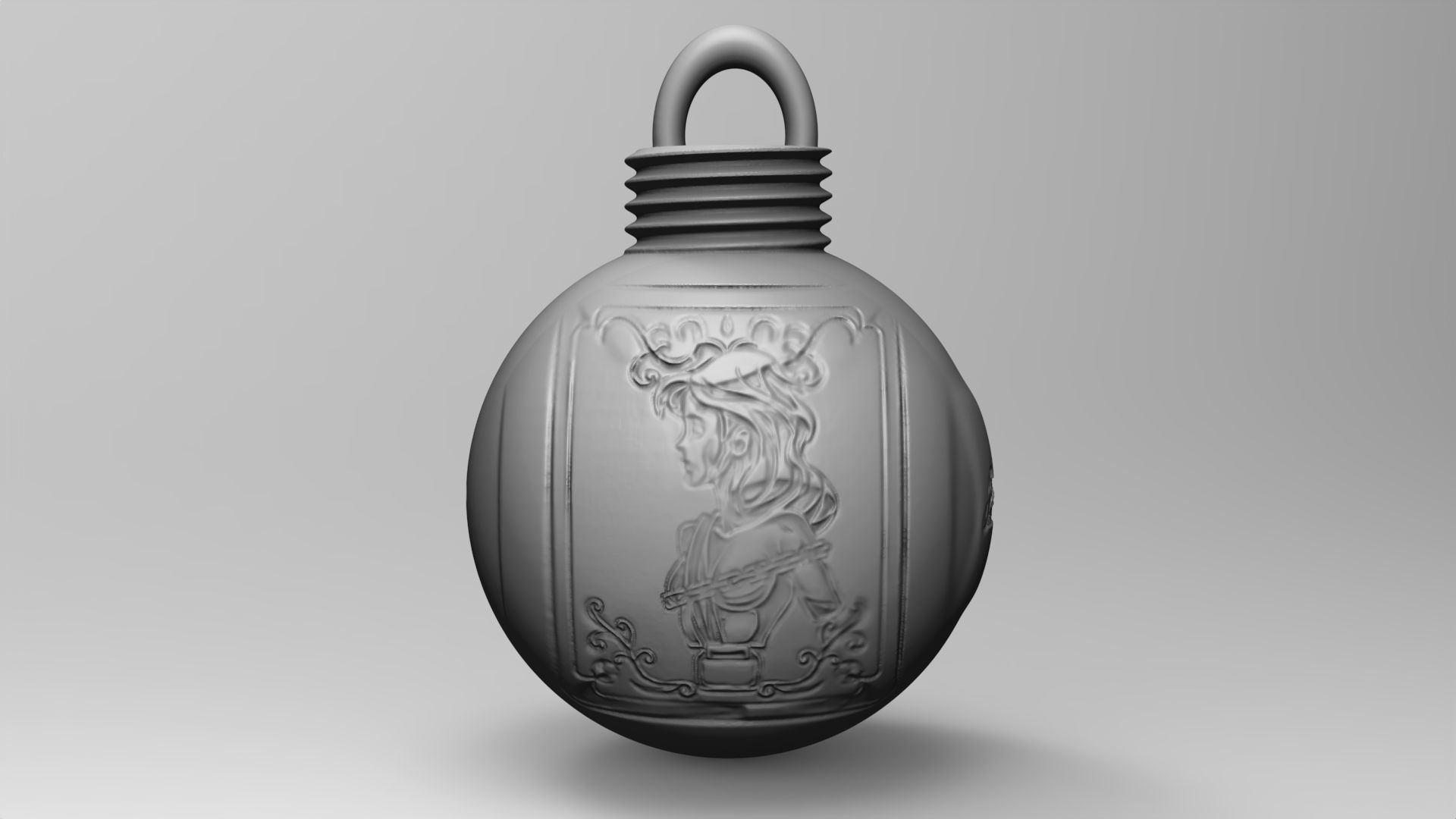 Bola de navidad-caballeros del zodiaco- ANDROMEDA 3D print model_1