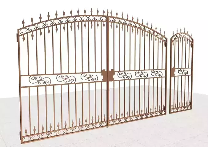 Ornamental ion gate 3D model