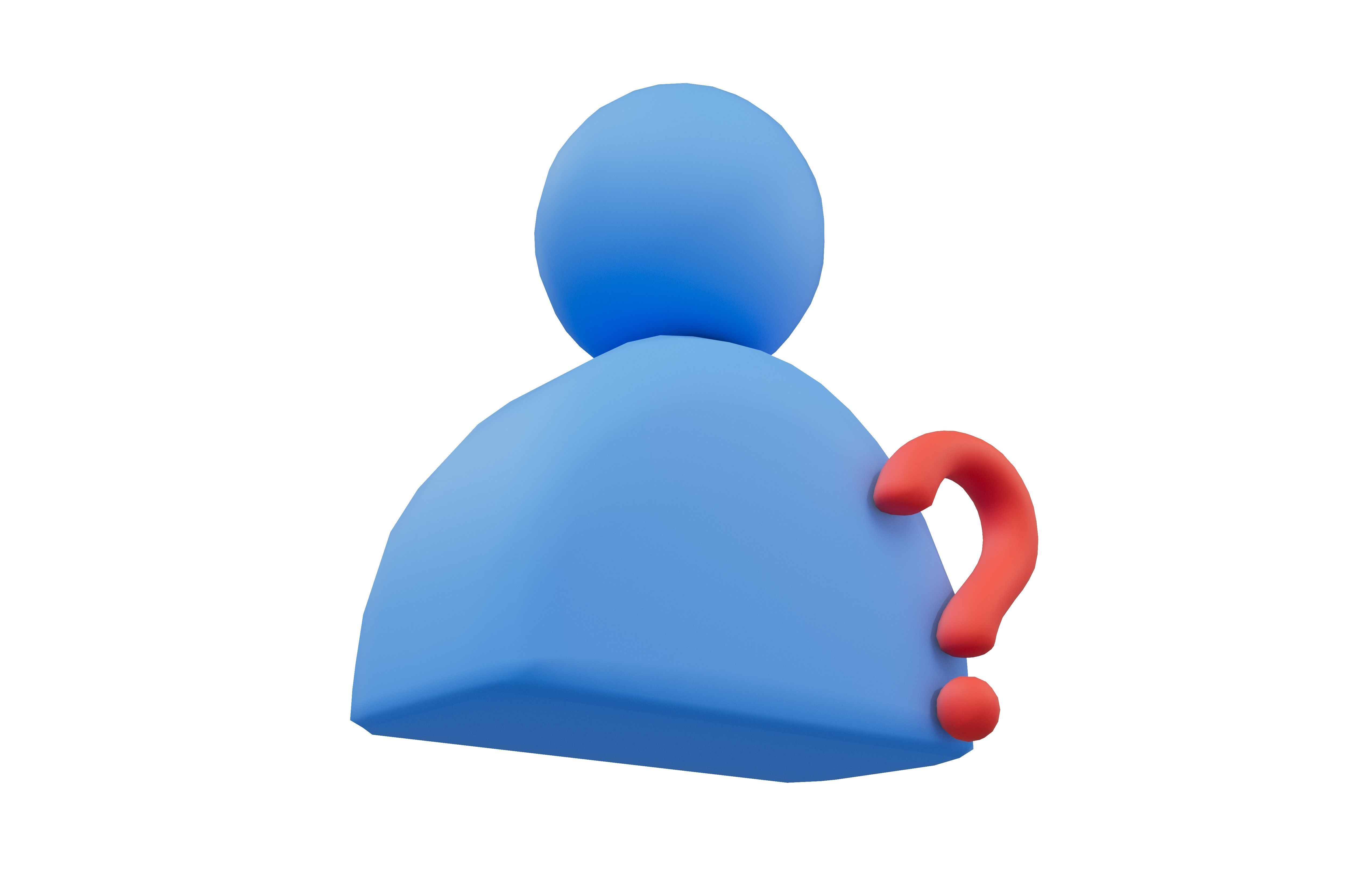 Cant Find User Icon v1 001 Low-poly 3D model_3