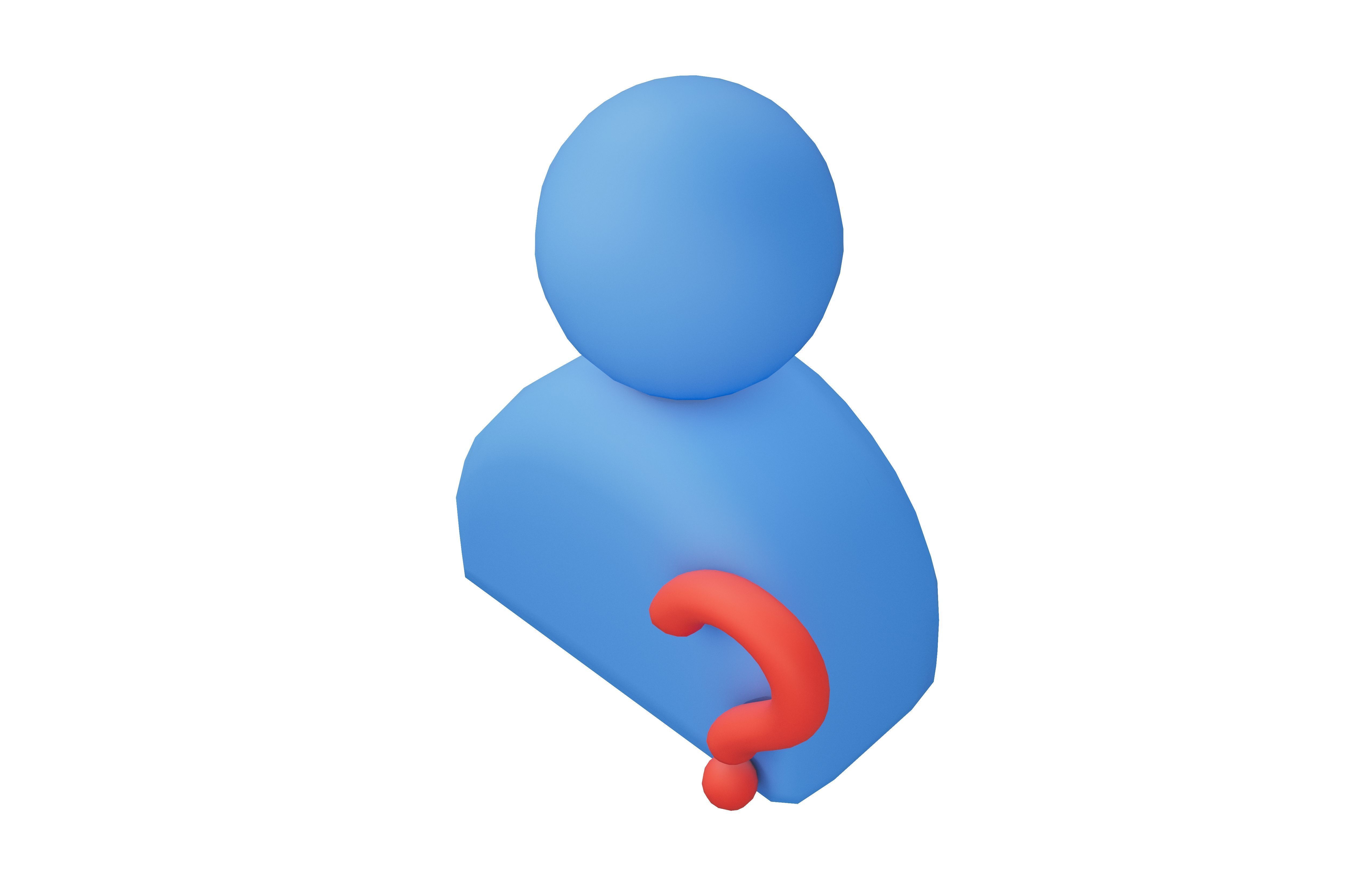 Cant Find User Icon v1 001 Low-poly 3D model_2