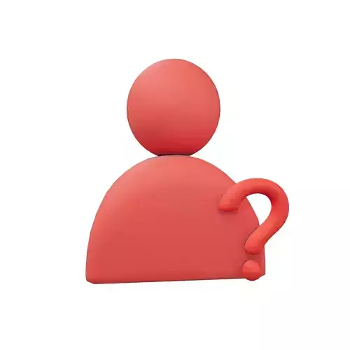 Cant Find User Icon v1 002 Low-poly 3D model