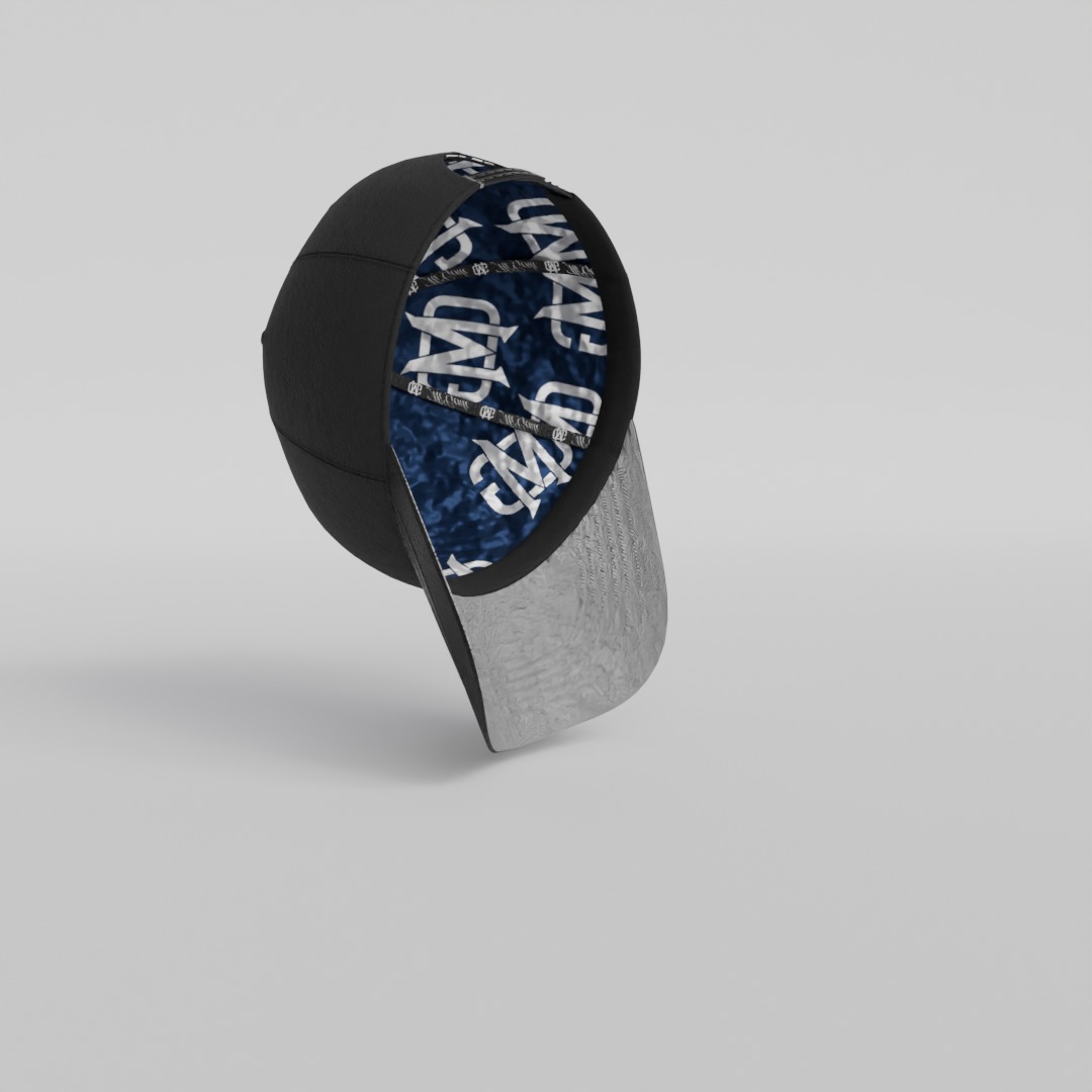 Trucker hat 3D mockup Low-poly 3D model_4