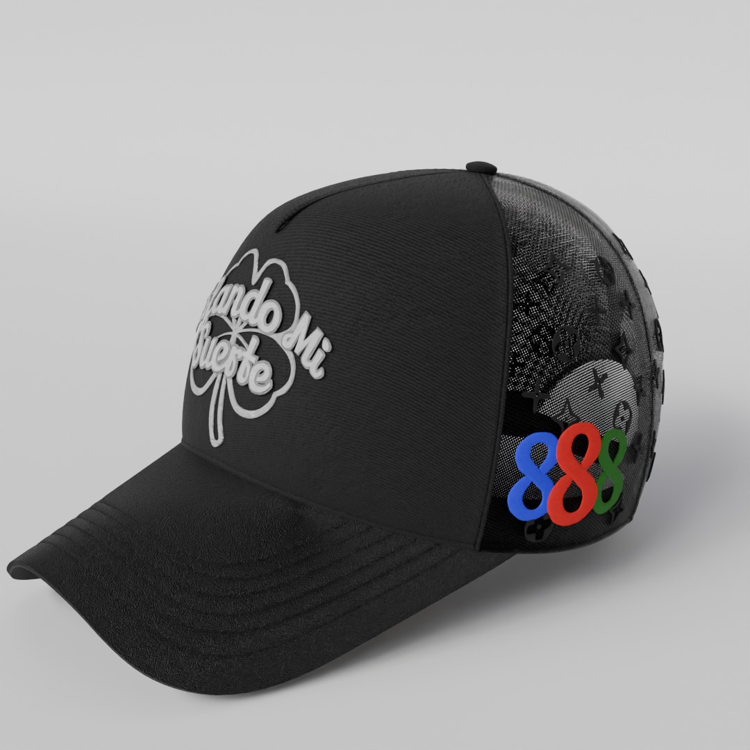 Trucker hat 3D mockup Low-poly 3D model_10