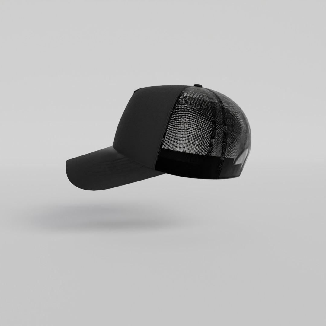 Trucker hat 3D mockup Low-poly 3D model_5