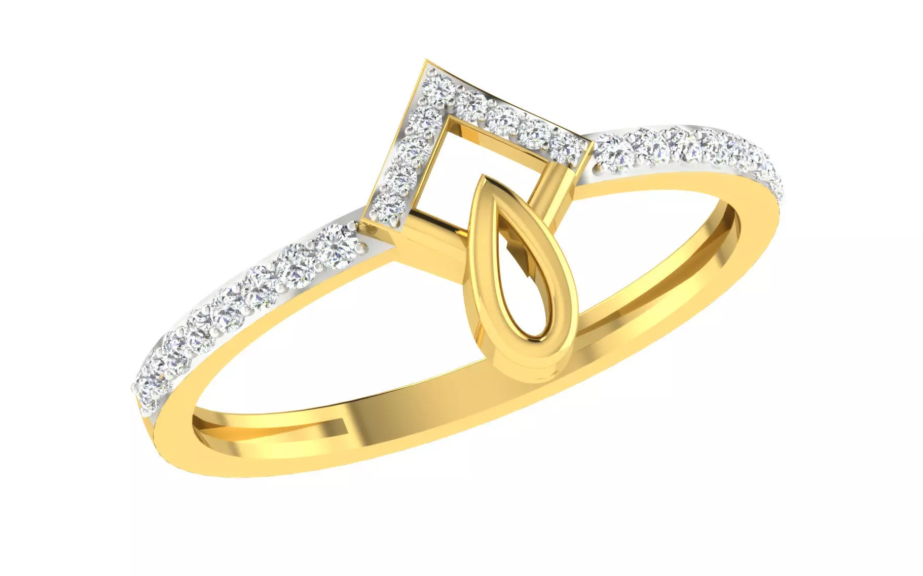 Women Ring Render 3dm STL OBJ FBX MGX Details 3D print model