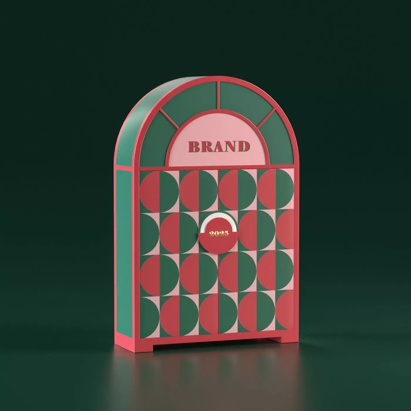Brand Gift Box Free 3D model