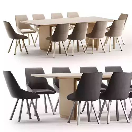 theo faux chair rina Table