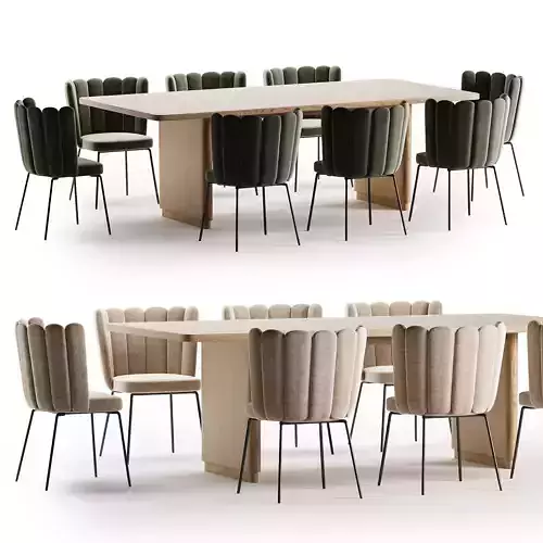 aniela chair rina Table